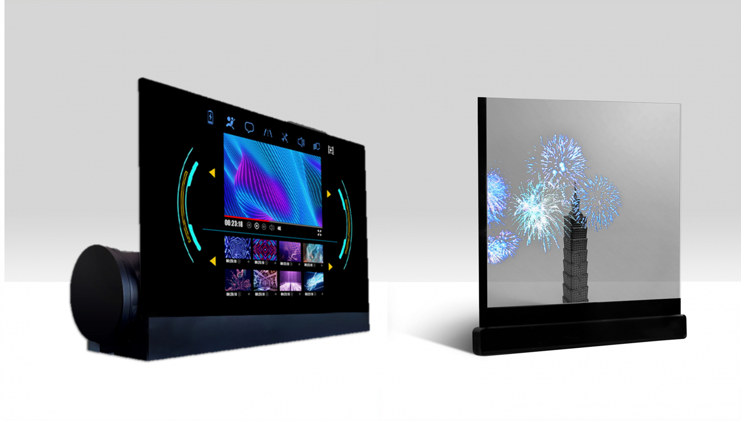 可卷式、折迭性、高透明